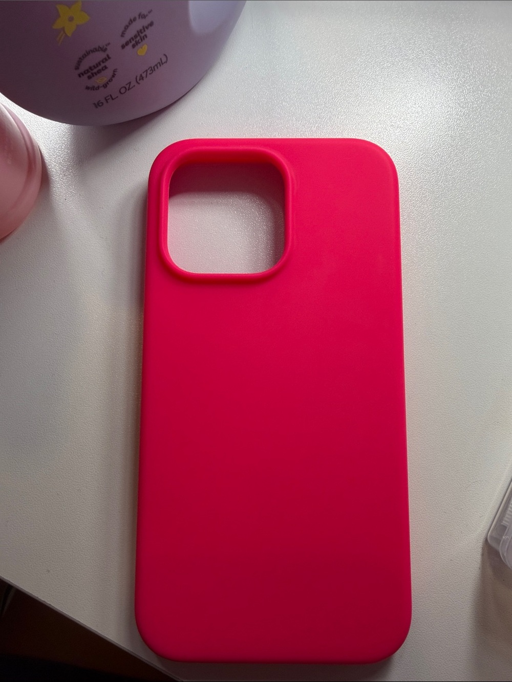Hot Pink Silicone Phone Case - iPhone 13 pro